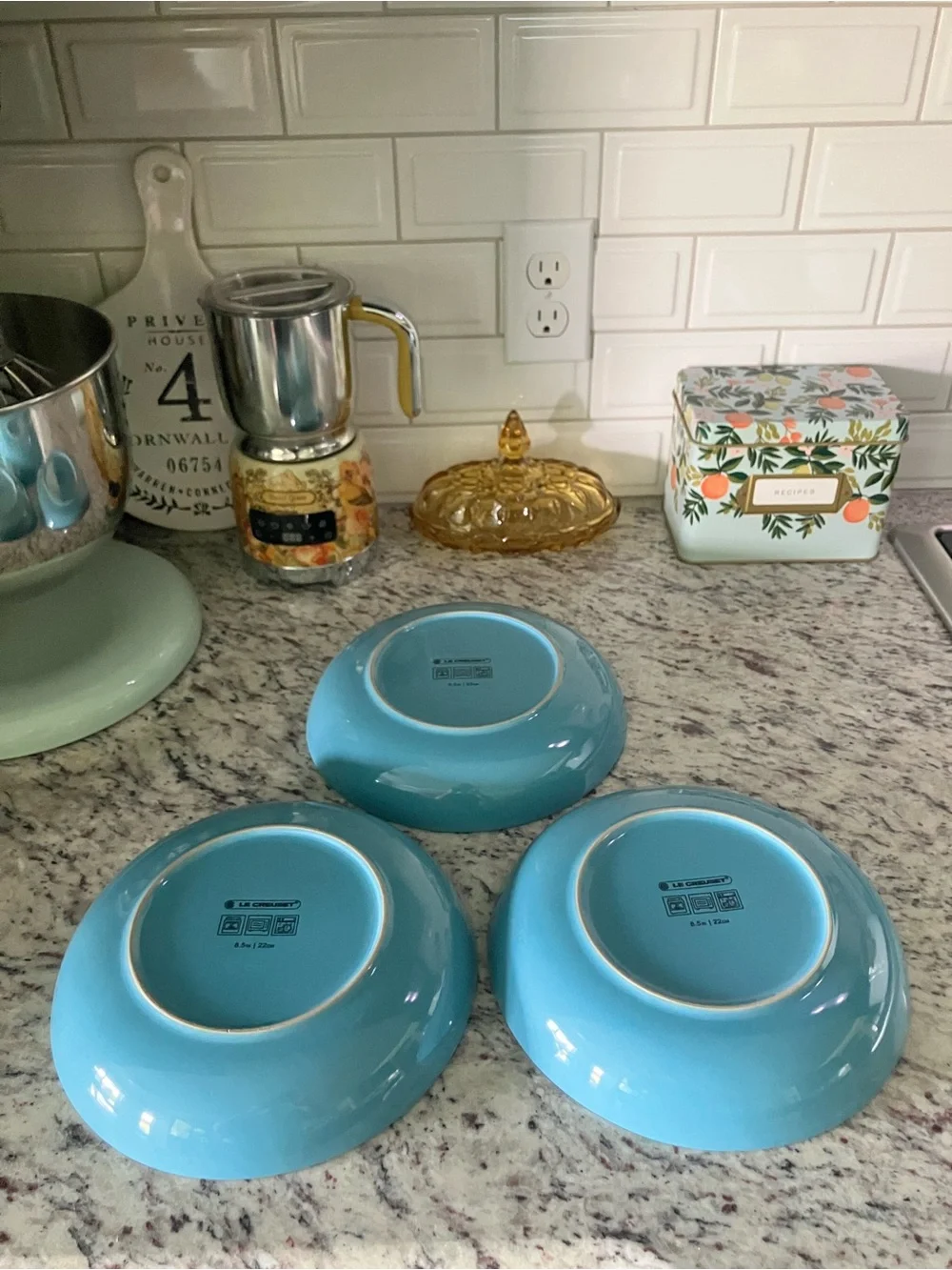 Three Le Creuset 8.5